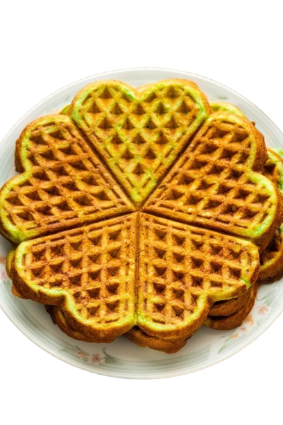 Heart Waffel - Pistachio